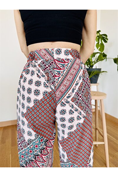 BEBE PLUS Desenli Salaş Pantolon