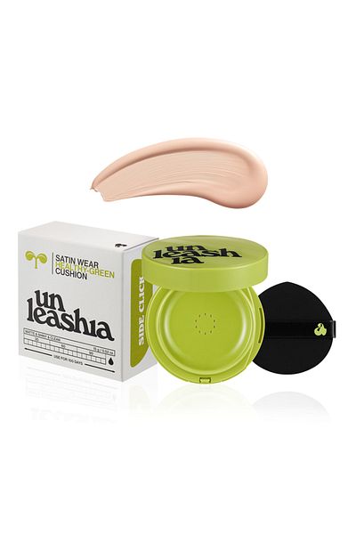 UNLEASHIA Satin Wear Healty-green Cushion No:18c Seashell Foundation (vegan Bakuchiol Spf 30/pa)