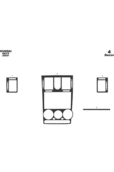 meriç cockpit design ميريتش ®   هيونداي H 100 توربيدو امامي مطلي اسود لامع 10...