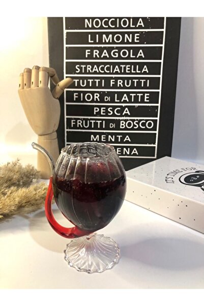 KÜÇÜK EW Heat-Resistant Borosilicate Vampire Cup, Milk Jug, Coffee and Presentation Cup - 1 Piece