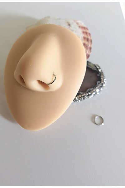 Bylin %100 316 L Cerrahi Çelik Halka Hızma, Piercing / Halka Çapı 6 Mm/halka Kalınlığı 0,8 Mm/ 1 Adet