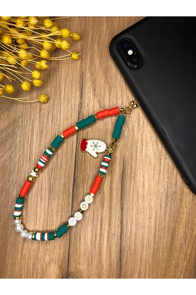 Bella Christmas New Year Concept Christmas Phone Charm Phone Accessory Strap