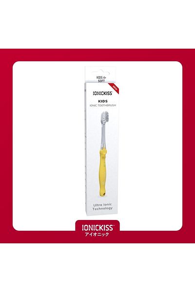 IONICKISS Ionic Toothbrush for Kids Age 4+ - Yellow
