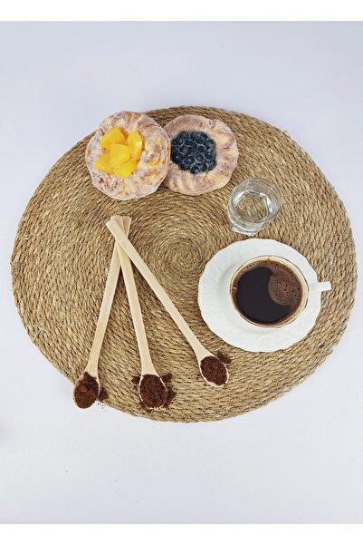 Hyd Set of 3 Natural Wooden Coffee Pot Spoons Coffee Spoons 21 Cm