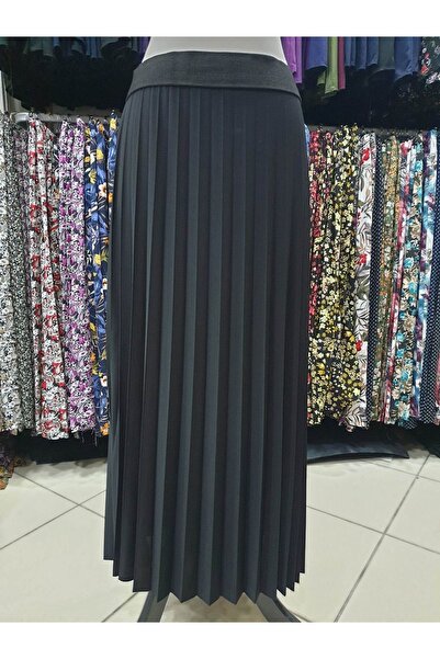 sercan konfeksiyon Women's Sandy Long Pleated Skirt
