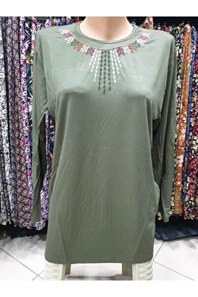 sercan konfeksiyon Kadın Önü Nakışlı Anne Penyesi