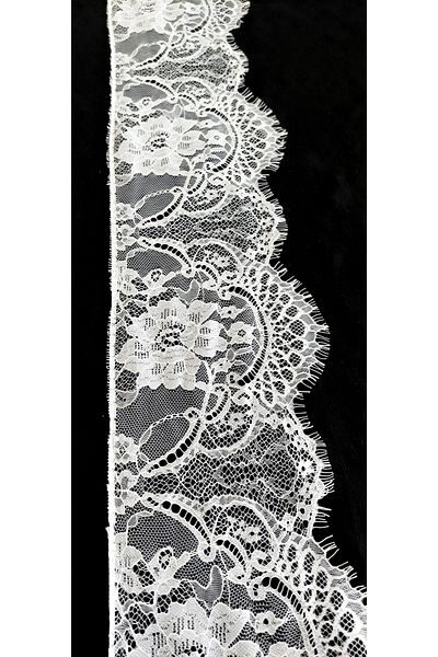 ALTAY TEKSTİL ÜRÜNLERİ White Bearded Lace Edge 15 Cm (3 Mt)
