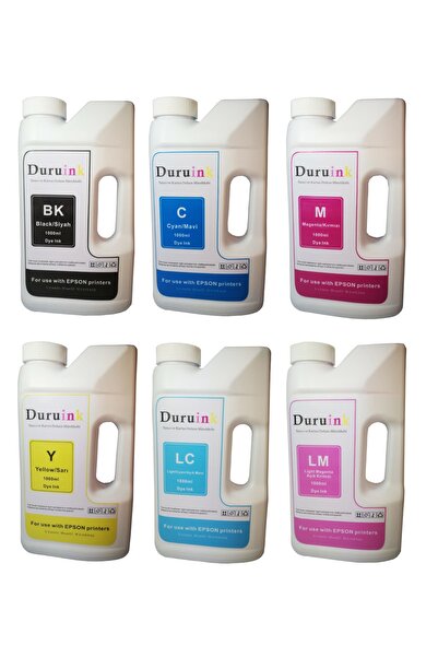 Duruink Epson L805 673 Uyumlu Mürekkep Seti 6 Renk 6x1000ml