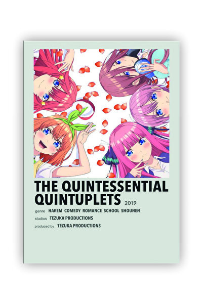 fırsatlar diyarı The Quintessential Quintuplets Anime Info Card Bilgi Kartı M...