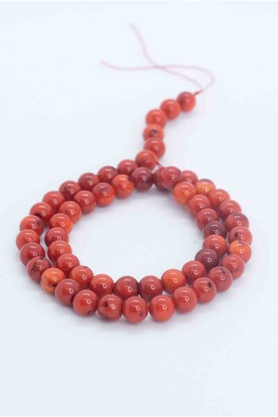 NehirTaş Sertifikalı Mercan Taşı Doğaltaş Dizi 6 Mm