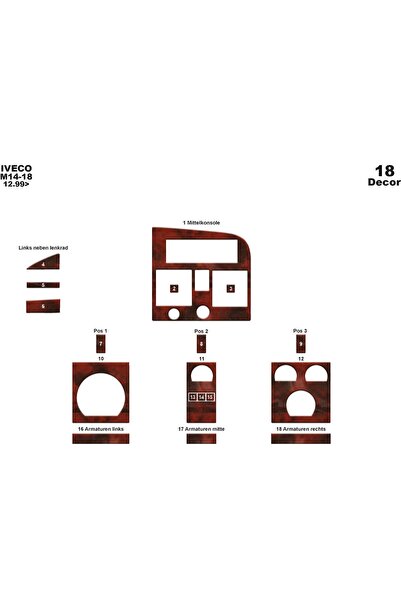 meriç cockpit design ميريتش ®   ايفيكو M14/18 توربيدو امامي مطلي ماهوجني 18 ق...