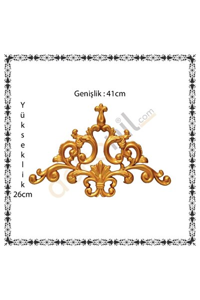 Dekonil Altın Duvar Çıtası Köşe Motifi 41*26 Cm (1 Adet)