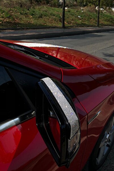 TASARIM ARABAM ATİKE ELİF AKIN Gümüş Taşlı Araç Dış Dikiz Tam Tur Çift Araba ...