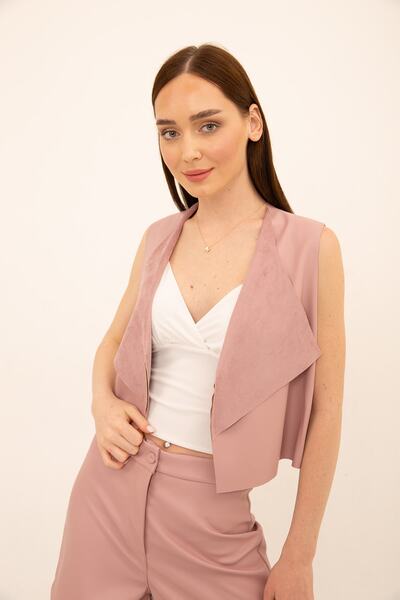 Laranor Γιακάς σάλι σε σκόνη από συνθετικό δέρμα