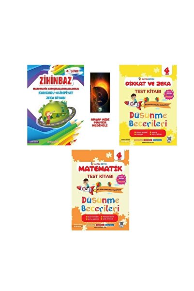 NARTEST Altın Nokta 4 Sınıf Altın Beyin Dikkat Ve Zeka Test Matematik Zihinba...