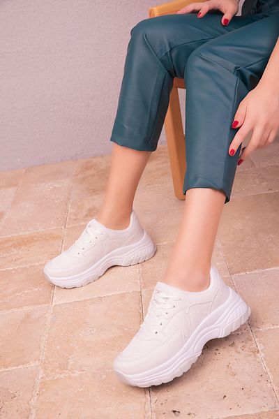 SOHO Women's White Sneakers 18146