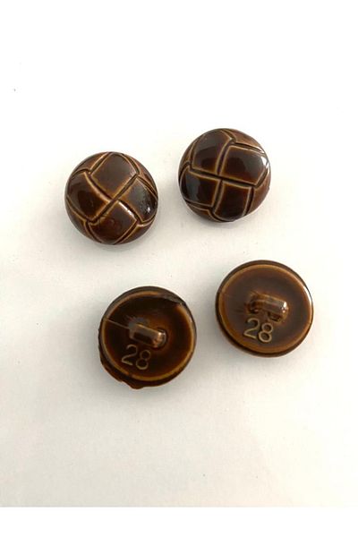 canan dizayn 17.5 Mm Leather Look Ball Button (15 PCS)