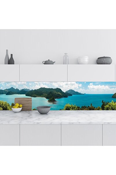 StickerArt Mutfak Tezgah Arası Folyo Fayans Kaplama Folyosu Avustralya Manzar...