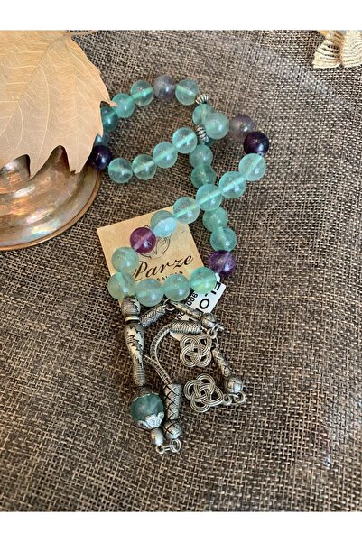 parze doğaltaş Ροζ χάντρες από φλορίτη