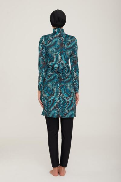 Adasea Women's Long Sleeve Nathalie Black Hijab Swimsuit 4c4t1n1