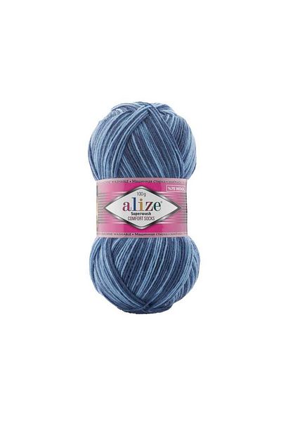 Alize Superwash 7677 Model Comfort Socks - 5 Pieces