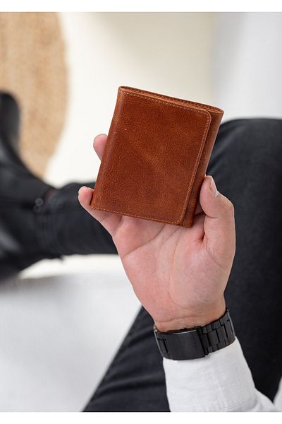 Niki Leather Унисекс портфейл с магнитен калъф Gomez Vintage Leather