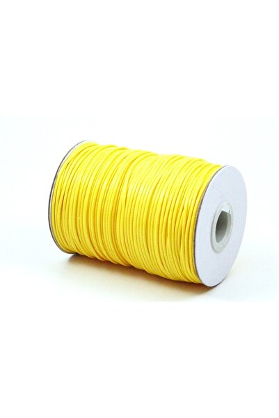 yfhobi 5 Metre - Parlak Sarı Renk Kore Ipi, Kolye, Bileklik, Takı Ipi