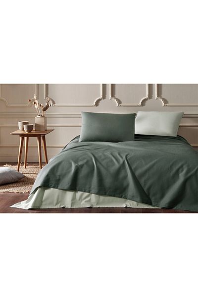 Özdilek Colourist Single Pique Set Dark Green - Light Green