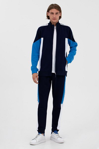 U.S. Polo Assn. Men's Knitted Navy Blue Trousers