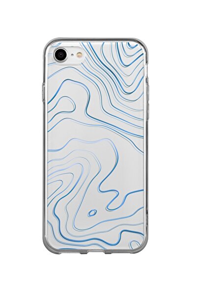 butikcase حافظة هاتف آيفون سي بلو لاين أبراكت شفافة