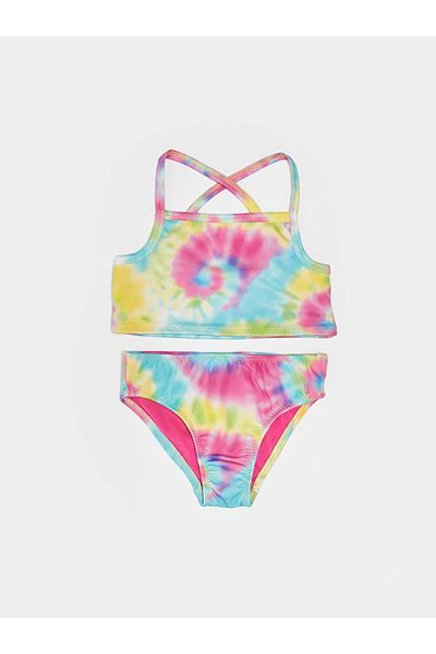 LC Waikiki LCW Eco Tie-Dye gemusterter Mädchen-Bikini