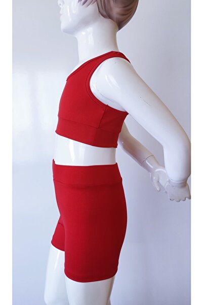 LULLY KİDS Girl's Red Bustier Set