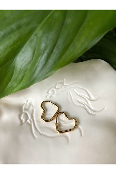 Gilai İstanbul Çelik Pndora Model Asimetrik Kalpler Kararmaz Küpe