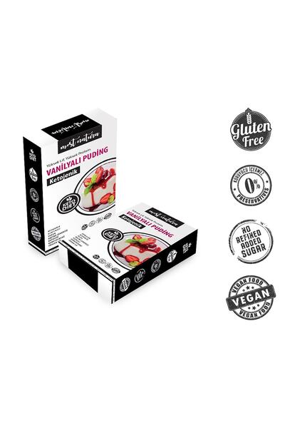 MOST NATURA Ketojenik Glutensiz Vegan Vanilyalı Puding 160gr Keto Diyet
