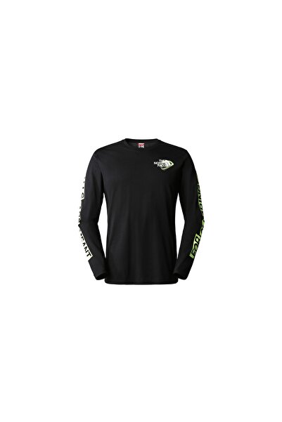 THE NORTH FACE M Outdoor L/s Graphıc Tee Siyah Erkek Tshirt