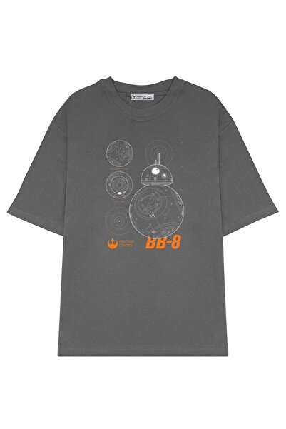 GreenMint تي شيرت Astro Droid كبير الحجم للجنسين