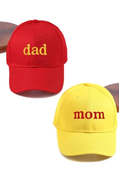 Genel Markalar Cat Dad & Cat Mom 2'li Basic Beyzbol Kep Set