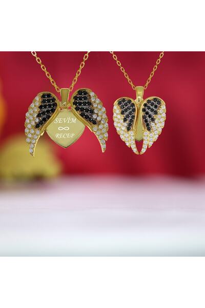 Takı Boom Kişiye Özel Melek Kanadı Isimli Gümüş Kolye