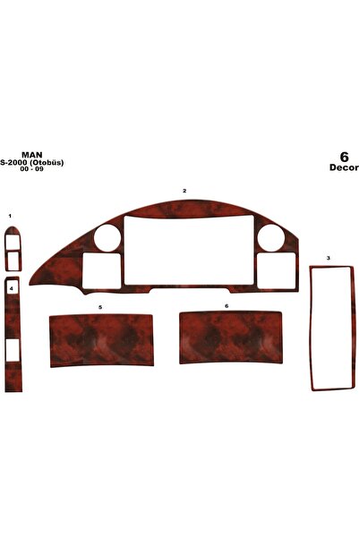 meriç cockpit design ميريتش ®   مان اس 2000 تنجيد صندوق اليد الامامي ماهوجني ...