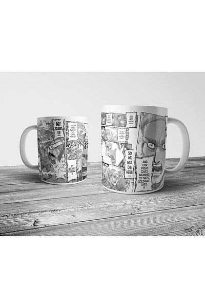 Pixxa كوب Attack On Titan Manga Erwin Zeke موديل 6
