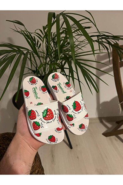 Behtah Kundura Φρουτώδες Strawberry Άνετα για κορίτσια παντόφλες για μωρά για κορίτσια στην πισίνα καθημερινά παντόφλες παραλίας