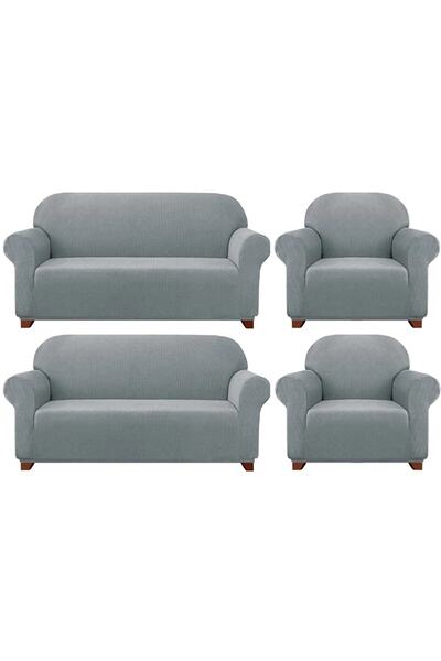 Ensari karaoğlu أريكة ليكرا، أريكة، غطاء سرير أريكة. 3+3+1+1 غطاء أريكة مرن، ...