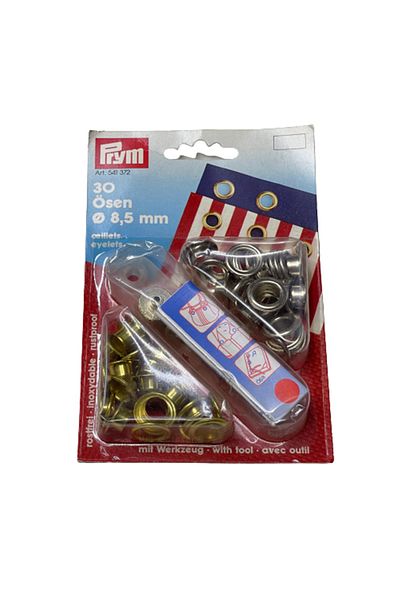 Prym Bird Eye And Tool541372 Silver And Gold, Denim, Blue Jean, Anorak