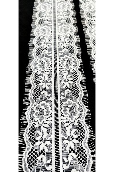 ALTAY TEKSTİL ÜRÜNLERİ White Bearded Lace 11 Cm (3 Mt)