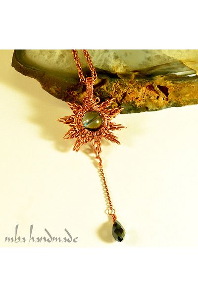 mba handmade jewelry Aura Quartz Crystal Star Handmade Natural Stone Necklace
