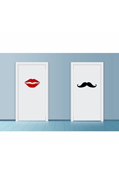 EYBA STİCKER Wc Kapısı Man Ve Women Sıtıcker Kadın Erkek -bay Büyük Sticker T...