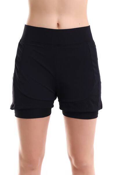 winmoda 2 Piece Women's Shorts With Inner Tights