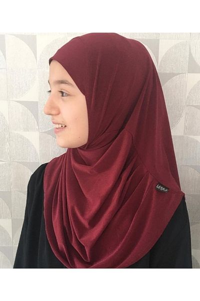 ALLURİNG Bone Practical Hijab Scarf-burgundy