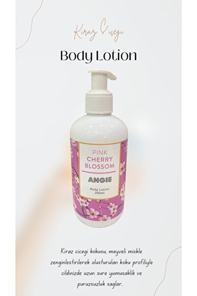 Angie Vücut Losyonu Body Lotion Kiraz Çiçeği Özlü Nemlendirici Losyon 250ml