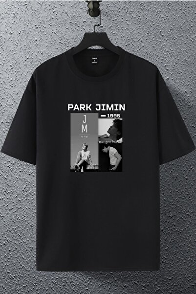 macklin تي شيرت مطبوع كبير الحجم للنساء والرجال للجنسين بارك جيمين بي تي إس